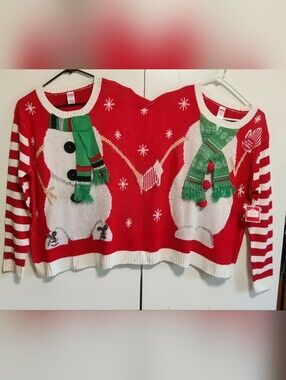 2 In 1 Holiday Sweater To Be Worn Together!
